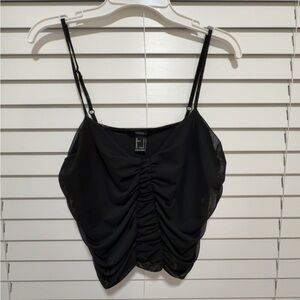 Forever 21 Black Ruched Camisole